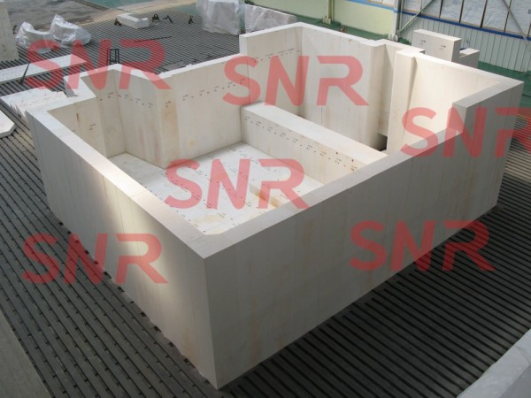 fused cast AZS Refractory Block