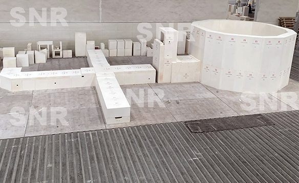 SNR electrod furnace azs blocks