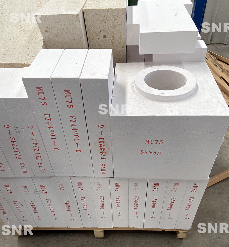 Sintered mullite brick