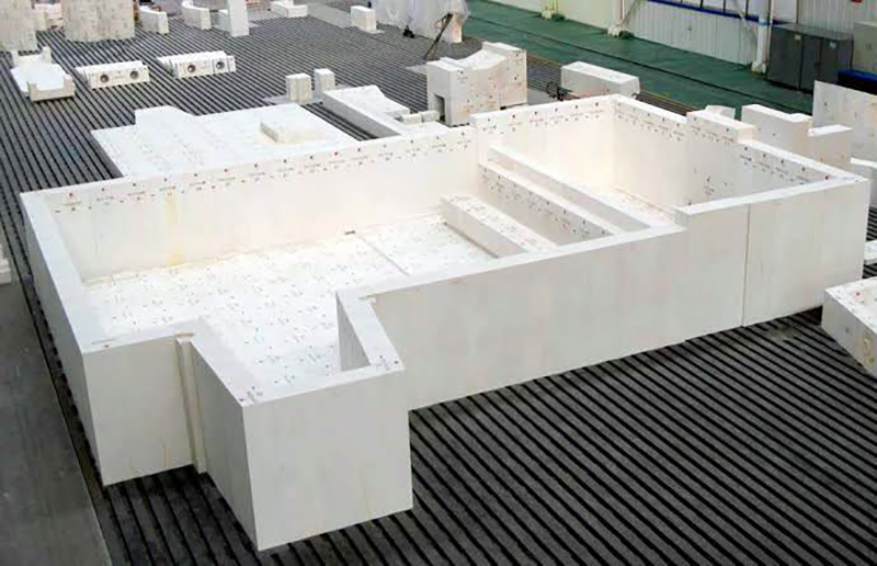 fuse cast azs block for glass melting tank