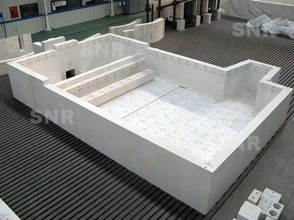 FUSE CAST AZS GLASS FURNACE TANK