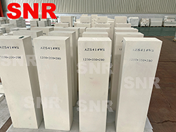 Fuse cast AZS BLOCK for glass furnace melting tank