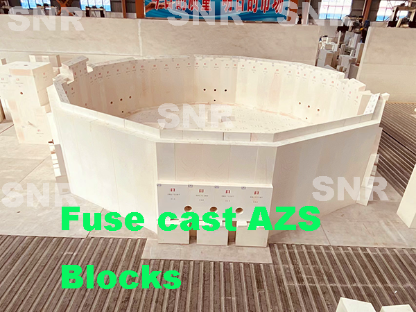How many types of fuse cast AZS blocks and how t...